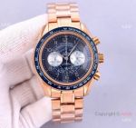 Nice Quality Replica Omega Speedmaster Watches All Rose Gold 43mm